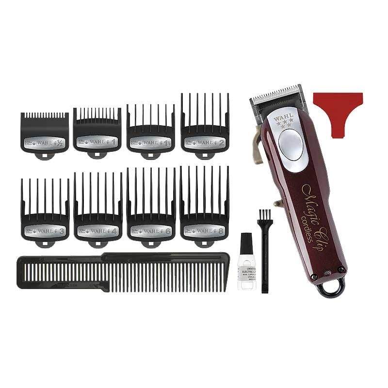 Hårtrimmer Wahl Magic Clip – rød, ledningsfri/med ledning