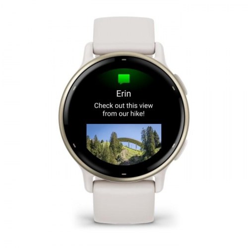 Sportsur Garmin Vivoactive 5 - 42 mm AMOLED, hvid, GPS & Wi‑Fi