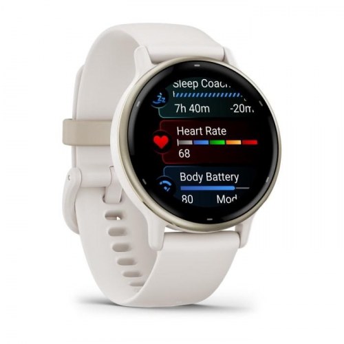 Sportsur Garmin Vivoactive 5 - 42 mm AMOLED, hvid, GPS & Wi‑Fi