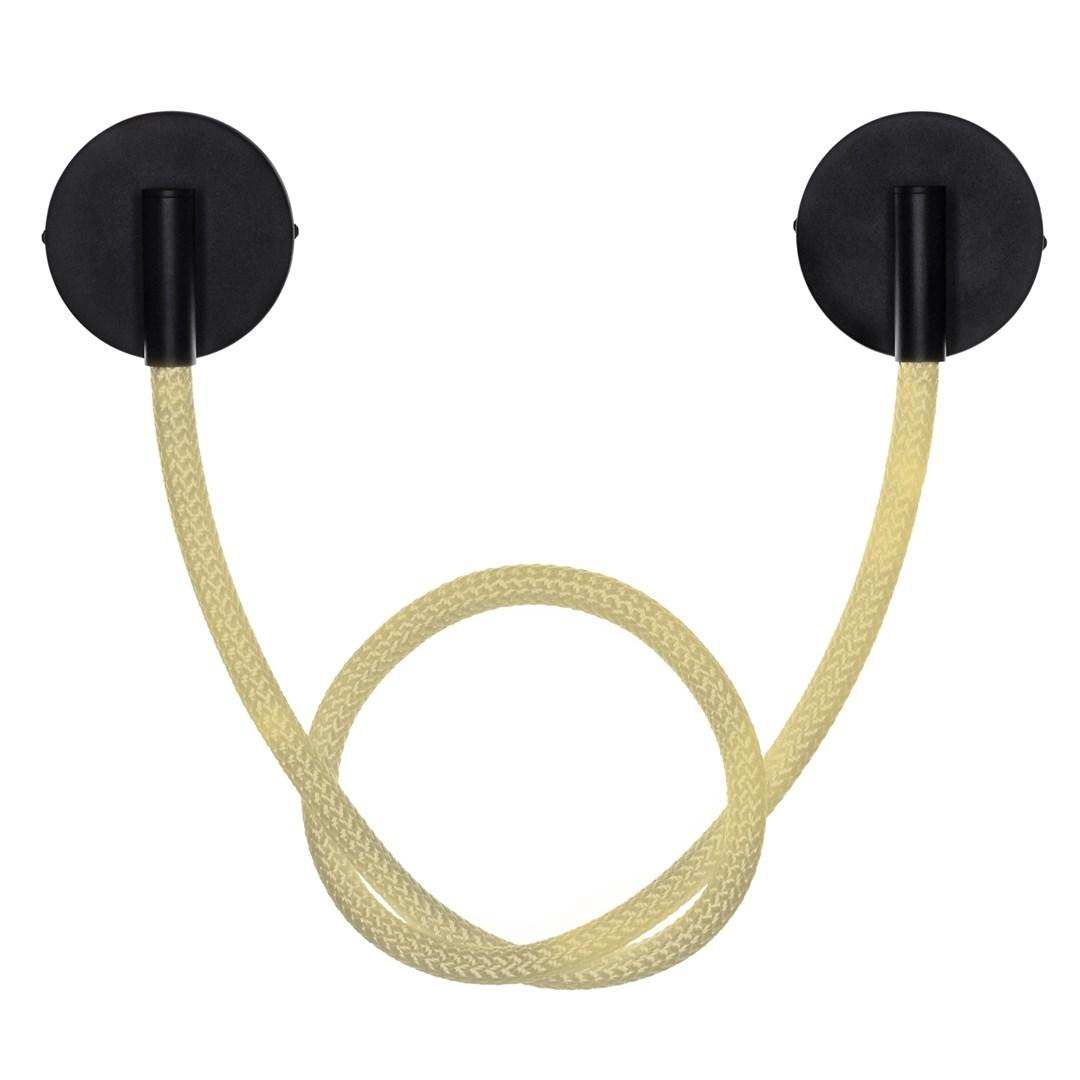 LED væglampe Activejet AJE-CAMELIA, varm hvid, sort