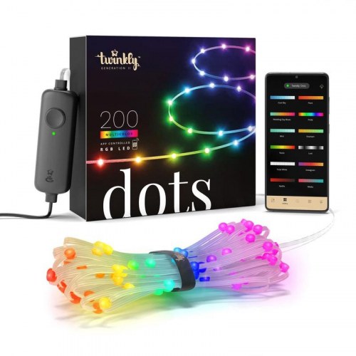 Juletræslys Twinkly Dots kæde – Multicolor