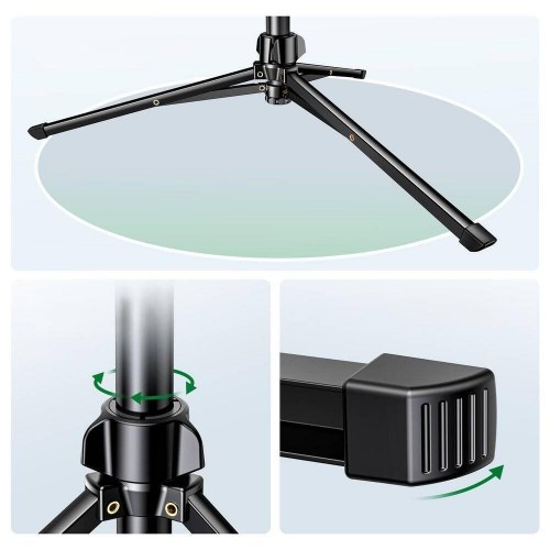 Selfiestick med stativ og fjernbetjening – UGREEN LP680 1,8 m (sort)