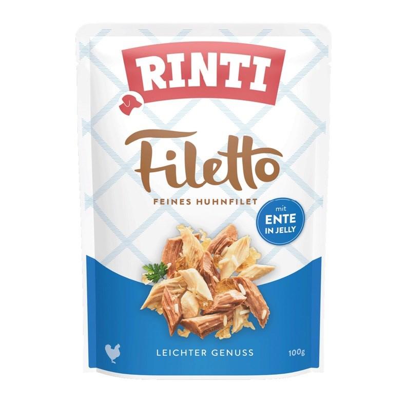 Hundefoder vådfoder RINTI Filetto kyllingefilet med and, 100 g