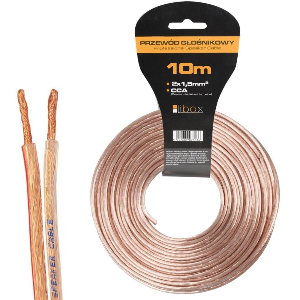 Przewód Libox Kabel glosnikowy 2x1,50 LB0008-10 LIBOX
