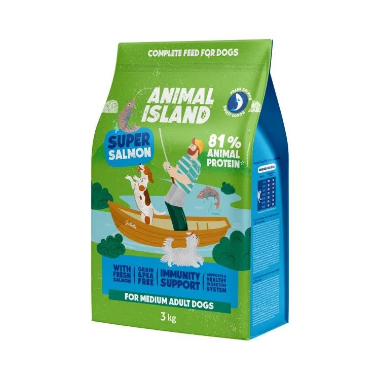 Hundefoder tørfoder ANIMAL ISLAND Super Salmon 3 kg