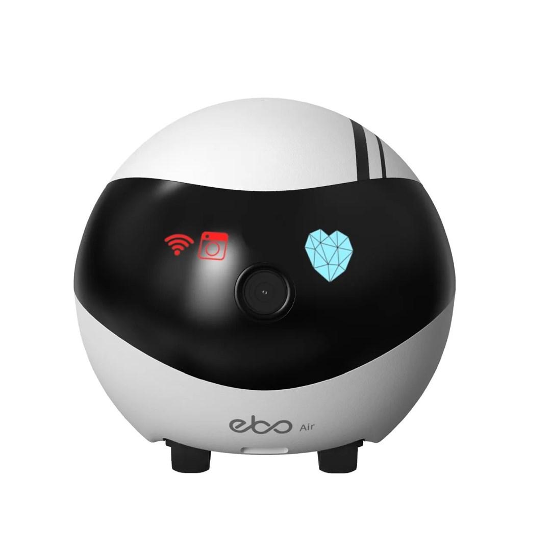 Babyalarm robot  enabot Ebo Air AI, hvid/sort