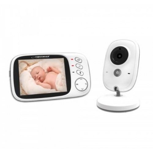 Babyalarm med video – Esperanza Jacob EHM002, 50 m, hvid