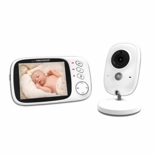 Babyalarm med video – Esperanza Jacob EHM002, 50 m, hvid