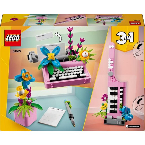 LEGO Creator 3-i-1 31169 Blomster-skrivemaskine