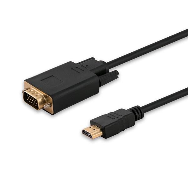 HDMI til VGA kabeladapter 1,8 m – Savio CL-103, sort billede