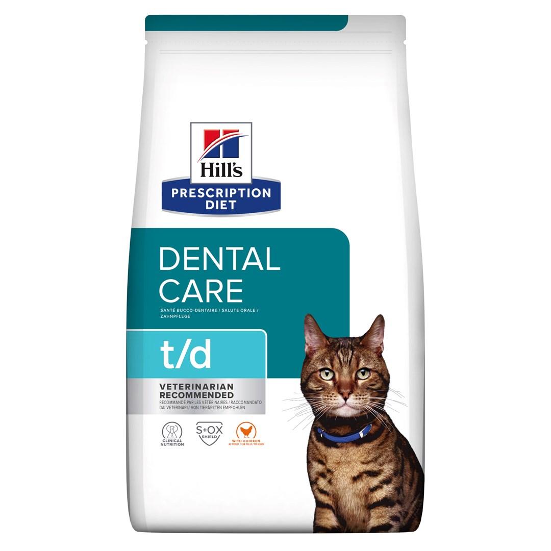 Kattemad tørfoder – Hill's Prescription Diet Feline t/d, kylling, 1,5 kg