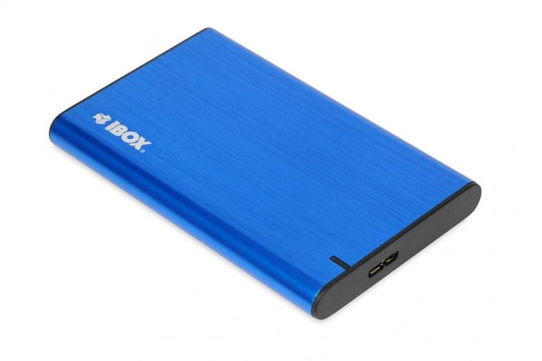 Eksternt harddiskkabinet 2,5" - iBox HD-05, blå, USB 3.2 Gen 1 billede