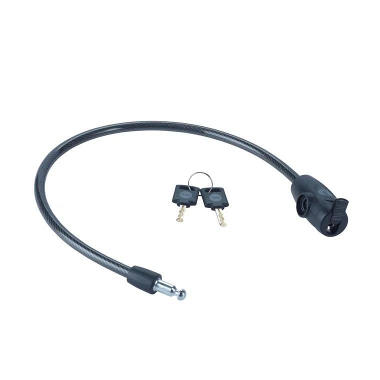 Cykellås med nøgle - Yale kabel 10 mm, 60 cm, sort