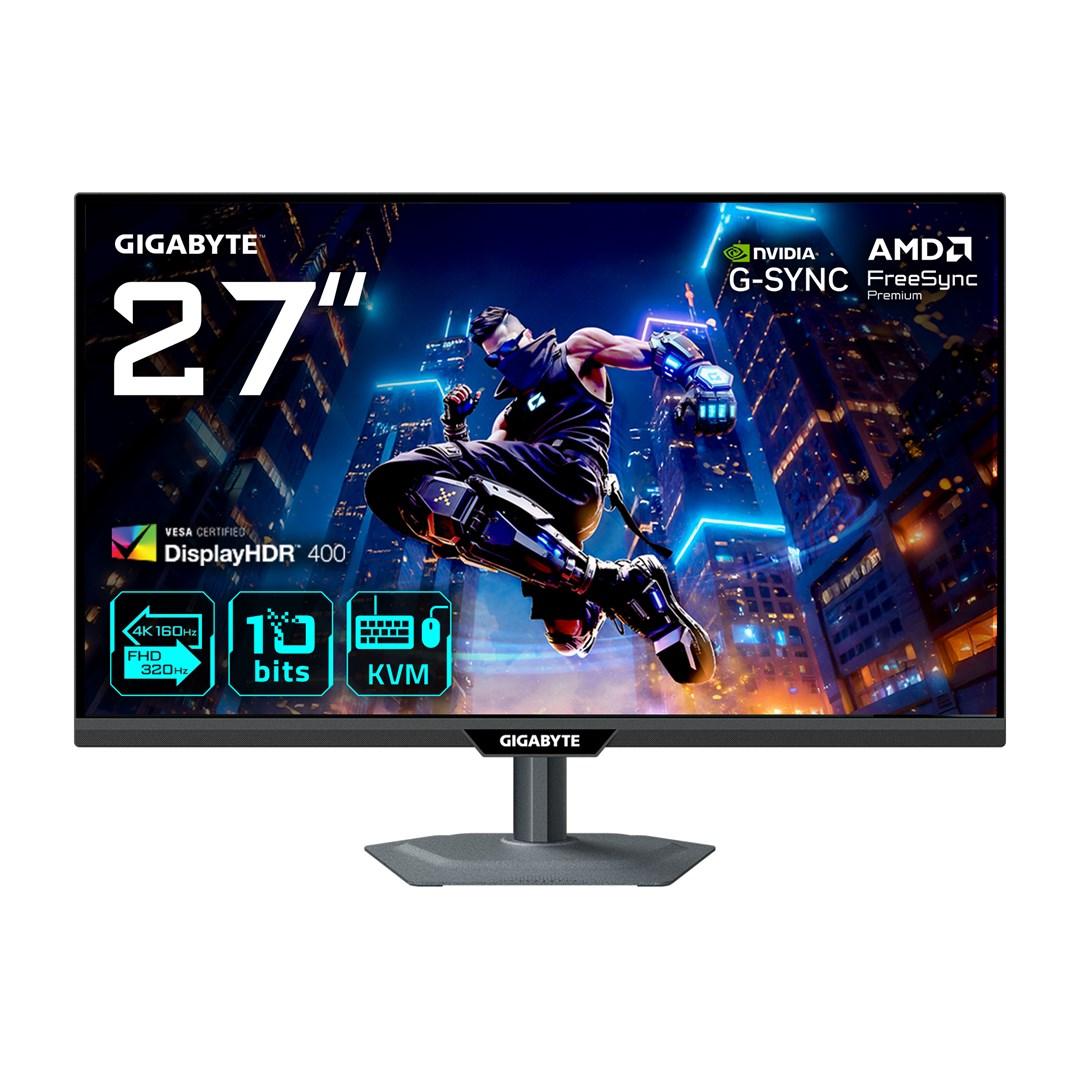Skærm til gaming Gigabyte M27UP 27" 4K UHD, Dual Mode 160/320 Hz, 1 ms, HDR400, HDMI 2.1 billede