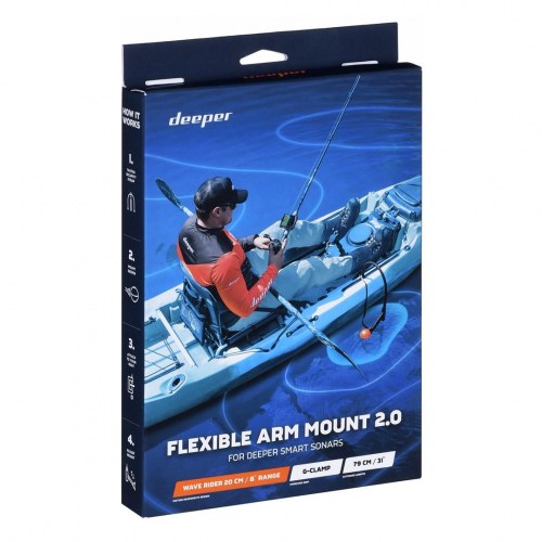 Fiskeholder Deeper Flex Arm 2.0 – aktiv holder, sort