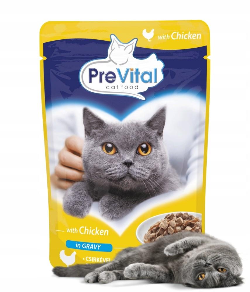 Vådfoder til kat – PREVITAL kylling i sovs 100 g