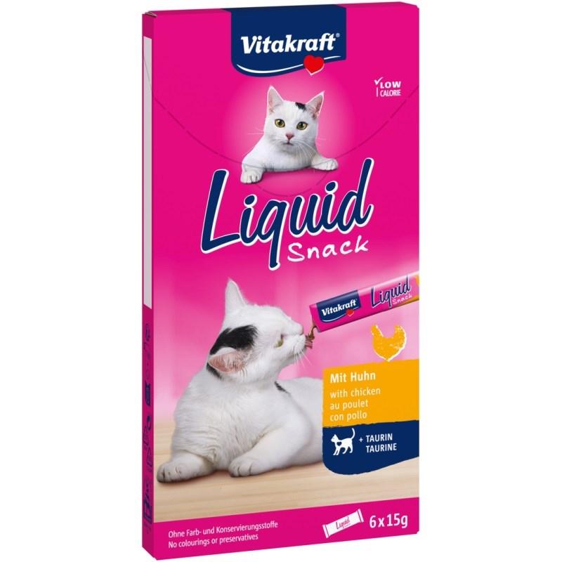 Kattesnacks Vitakraft Liquid Snack Kylling - 6 x 15 g billede