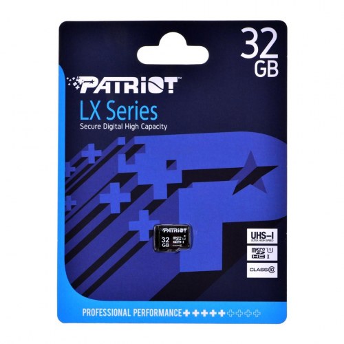 MicroSDHC hukommelseskort 32 GB – Patriot Memory LX Series UHS-I Class 10