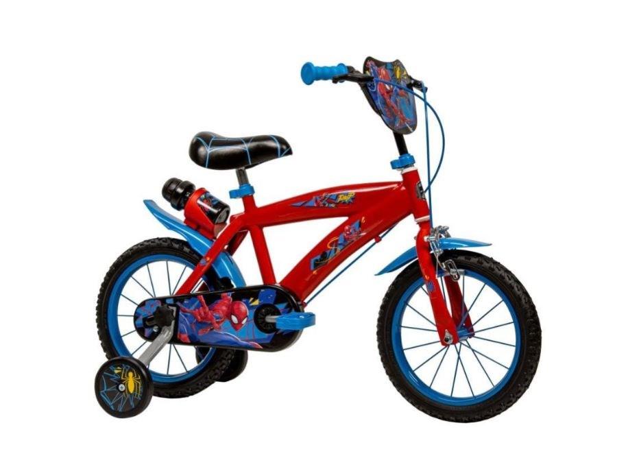 BÃ¸rnecykel 14" Huffy - Spider-Man, rÃ¸d/blÃ¥