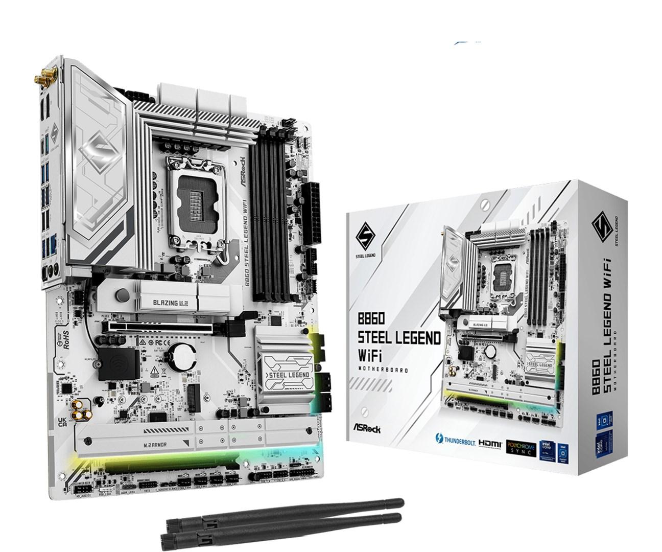 Bundkort Asrock B860 Steel Legend WiFi – Intel B860, LGA 1851, ATX billede