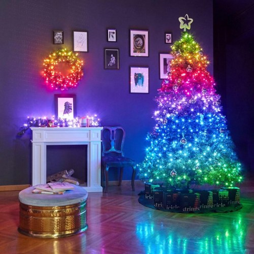 Juletræslys LED - Twinkly Strings 600 RGB, 48 m, app-styret
