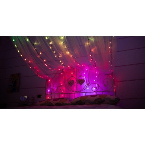 Juletræslys LED - Twinkly Strings 600 RGB, 48 m, app-styret