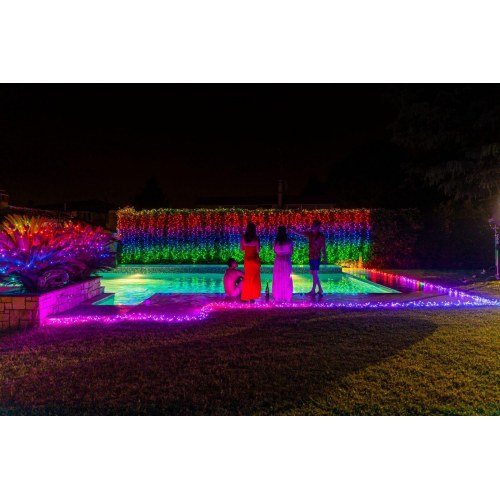 Juletræslys LED - Twinkly Strings 600 RGB, 48 m, app-styret