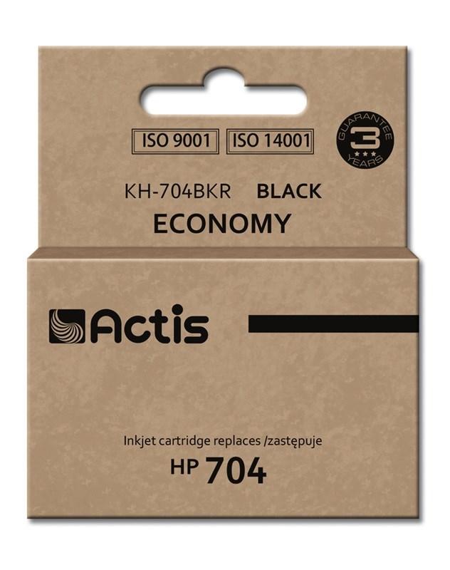 Blækpatron til HP - Actis KH-704BKR, sort, 15 ml (erstatter HP 704) billede