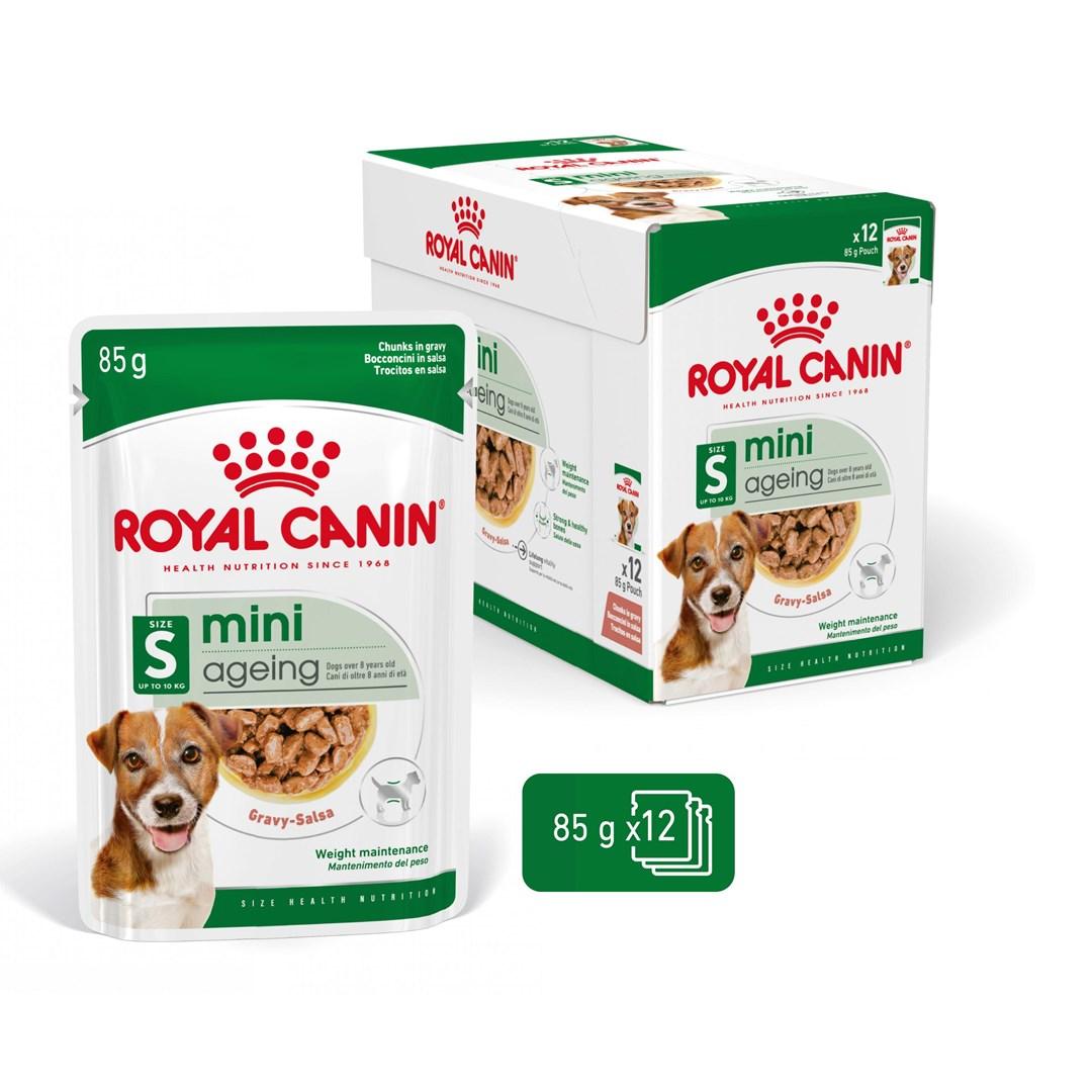 Hundefoder vådfoder Royal Canin Mini Ageing 12 x 85 g billede