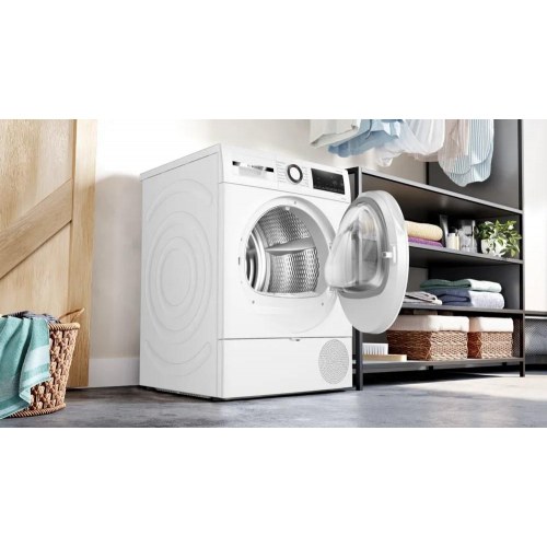 Tørretumbler Bosch Serie 6 WQG233DNPL 8 kg - varmepumpe, hvid