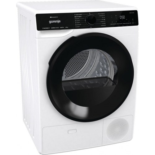 Tørretumbler med varmepumpe Gorenje DPNA92WIFI, 9 kg, hvid/sort