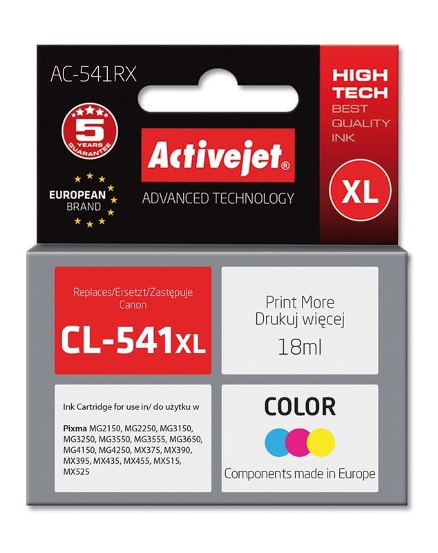 Blækpatron til Canon – Activejet AC-541RX CL-541XL, farve, 18 ml (XL)