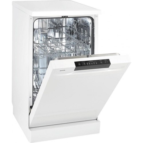 Opvaskemaskine fritstående Gorenje GS520E15W – 45 cm, 9 kuverter, energiklasse E