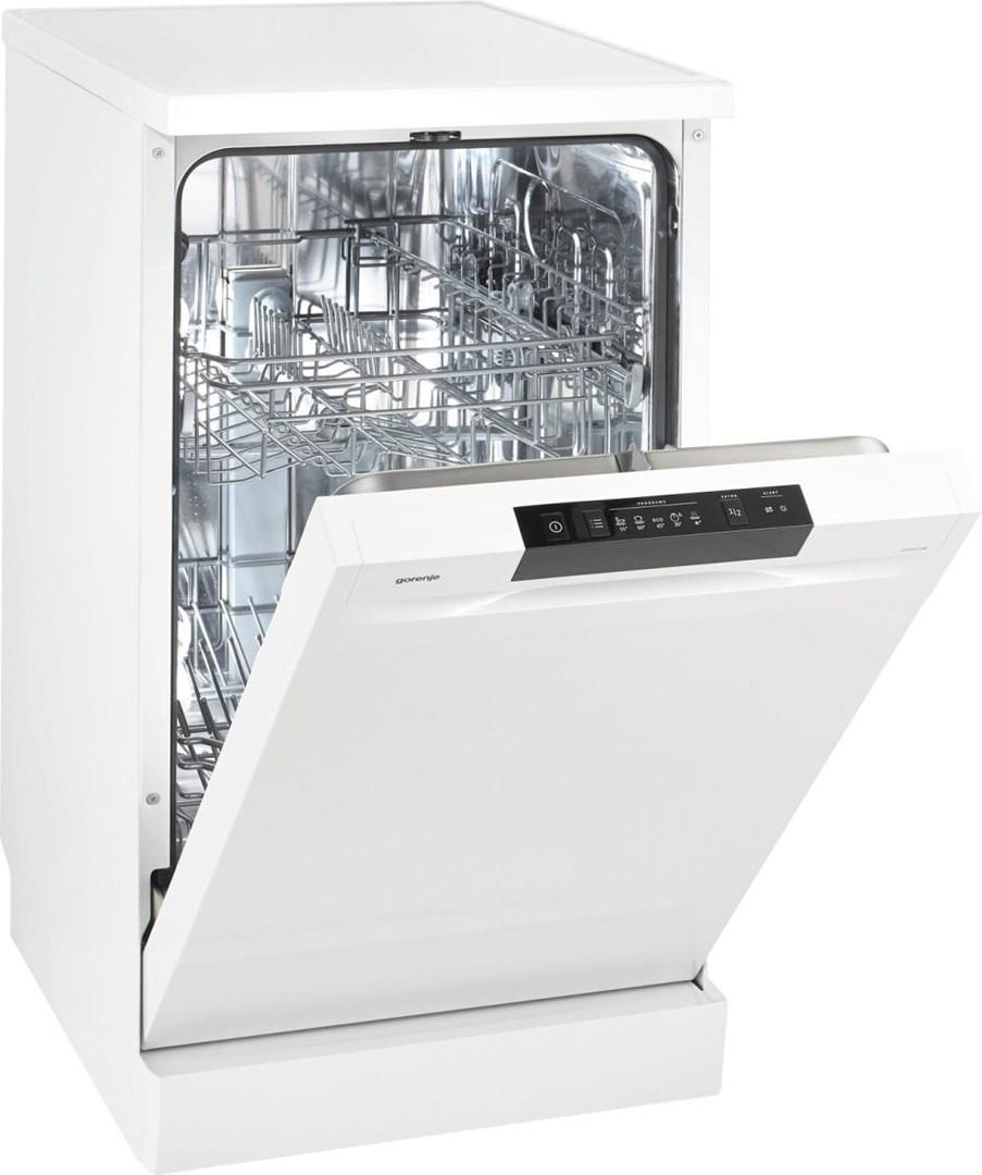 Opvaskemaskine fritstående Gorenje GS520E15W – 45 cm, 9 kuverter, energiklasse E