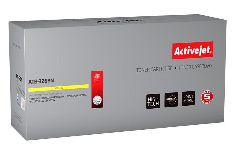 Toner til laserprinter Activejet ATB-326YN – gul, kompatibel med Brother TN-326Y, 3.500 sider