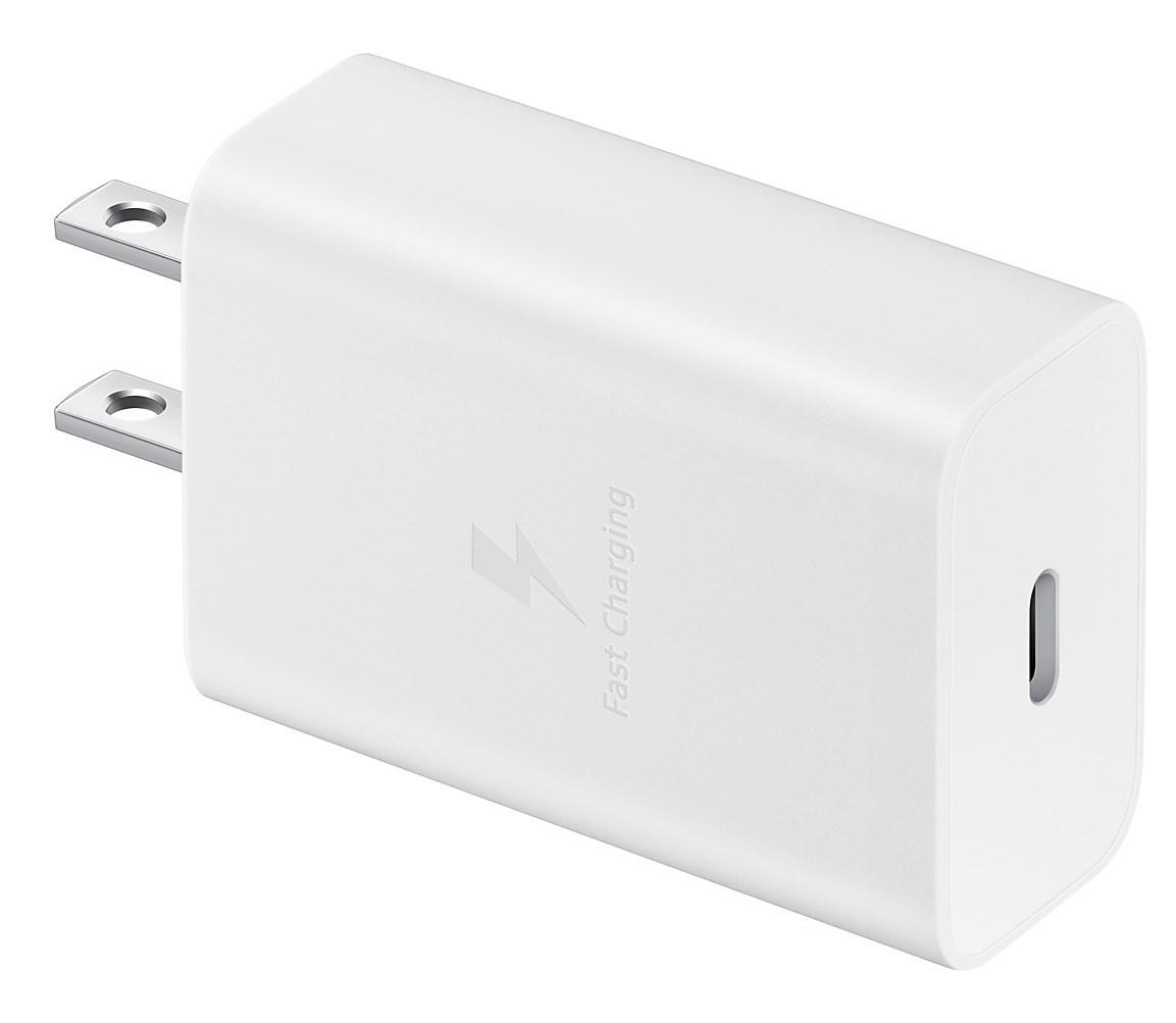 Oplader med hurtigopladning Samsung 15 W USB‑C – Hvid (AC, indendørs)