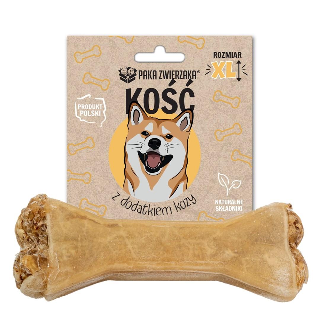 Hundegodbid - PAKA ZWIERZAKA knogle med ged XL 17 cm, 115 g