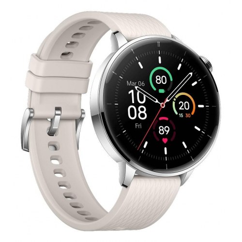 Smartwatch OnePlus Watch 3 - 43 mm, sølv/titan, AMOLED, GPS