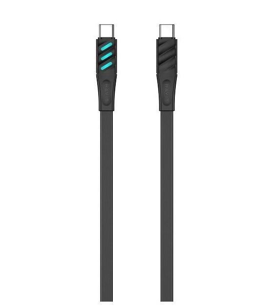 USB-C kabel Havit CB6254 – USB-C til USB-C, 1 m, sort
