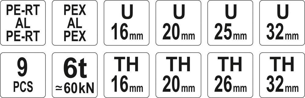 Presstång - YATO YT-21735, sort/rød billede