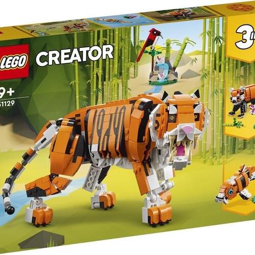 LEGO byggelegetøj – Creator 31129 Majestætisk tiger (3-i-1)