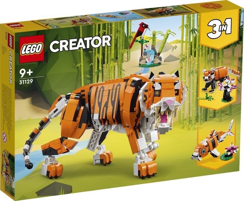 LEGO byggelegetøj – Creator 31129 Majestætisk tiger (3-i-1)
