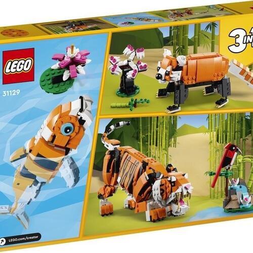 LEGO byggelegetøj – Creator 31129 Majestætisk tiger (3-i-1)