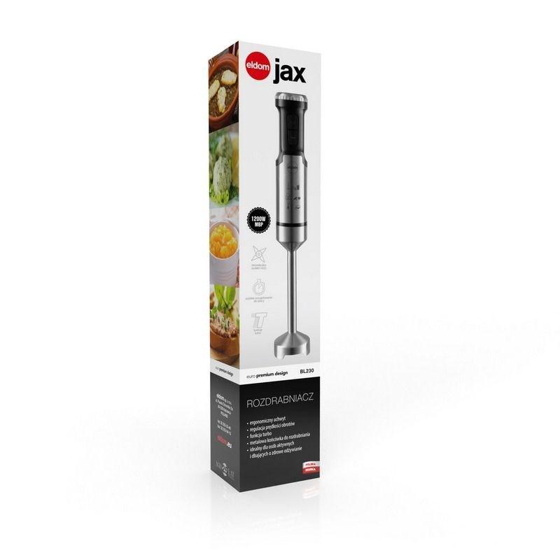 Stavblender ELDOM JAX - 1000 W, rustfri stål, 12 hastigheder, turbo