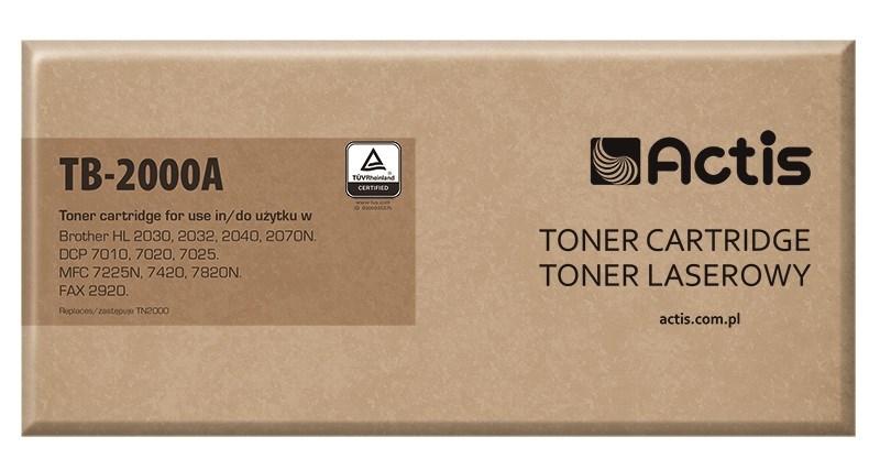 Toner til Brother – Actis TB-2000A, sort, standard, 2.500 sider (erstatter TN-2000/TN-2005)