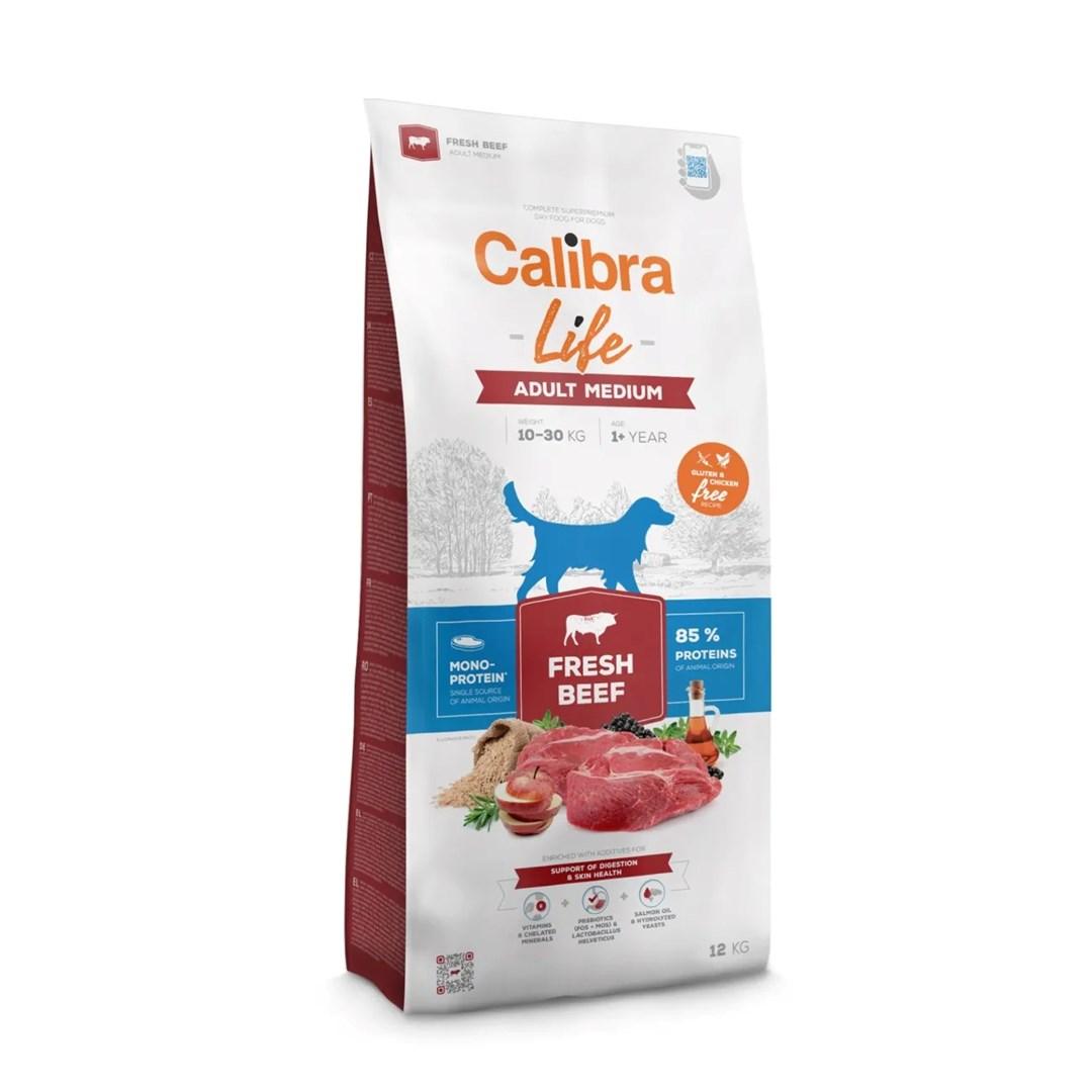 Hundefoder tørfoder Calibra Life Adult Medium Fresh Beef 12 kg