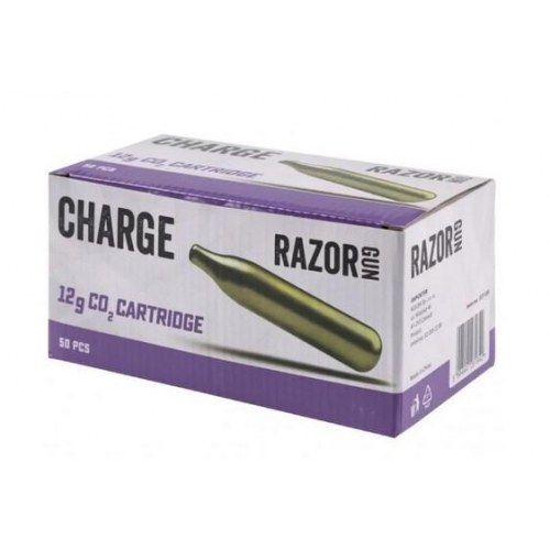 CO2 patroner 12 g – RazorGun, 50 stk.