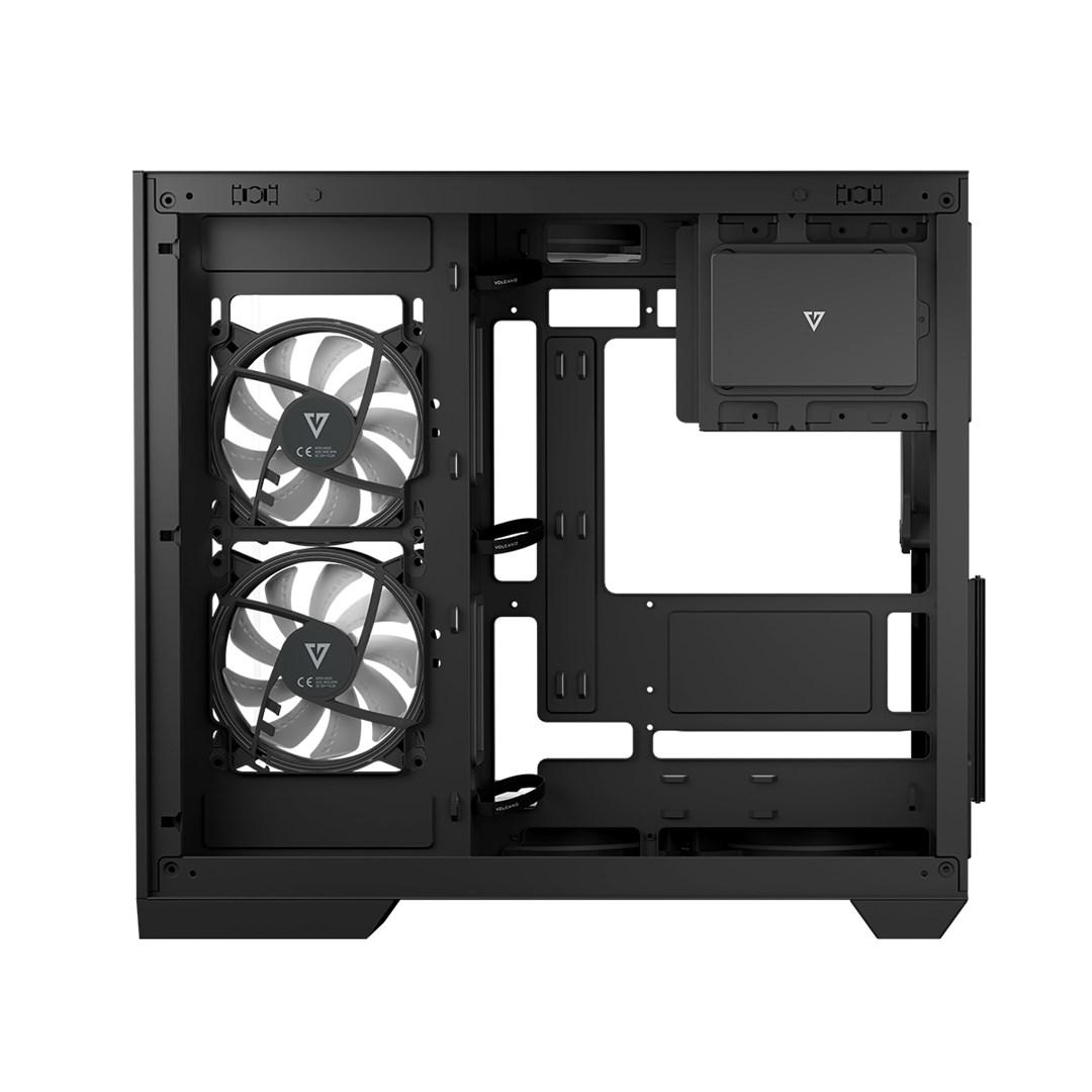 PC kabinet MODECOM Volcano Panorama APEX ARGB 7F Midi Tower
