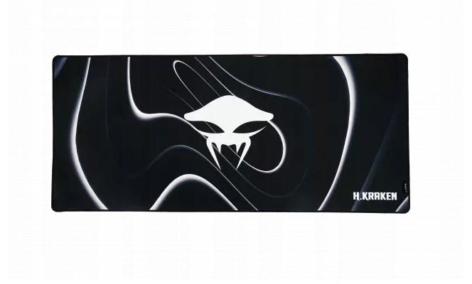 Musemåtte gaming - Havit Stellarisforce-1, 90×40 cm, sort/hvid