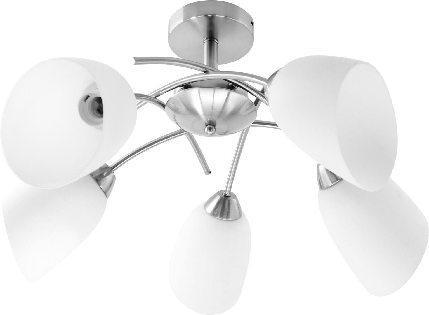 Loftlampe med 5 lys Activejet NIKITA - nikkel, E27